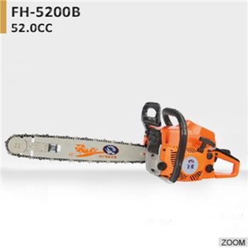 专业的新设计fh - 5200 b 52.0 cc 52 cc汽油链锯链锯安全花园机器